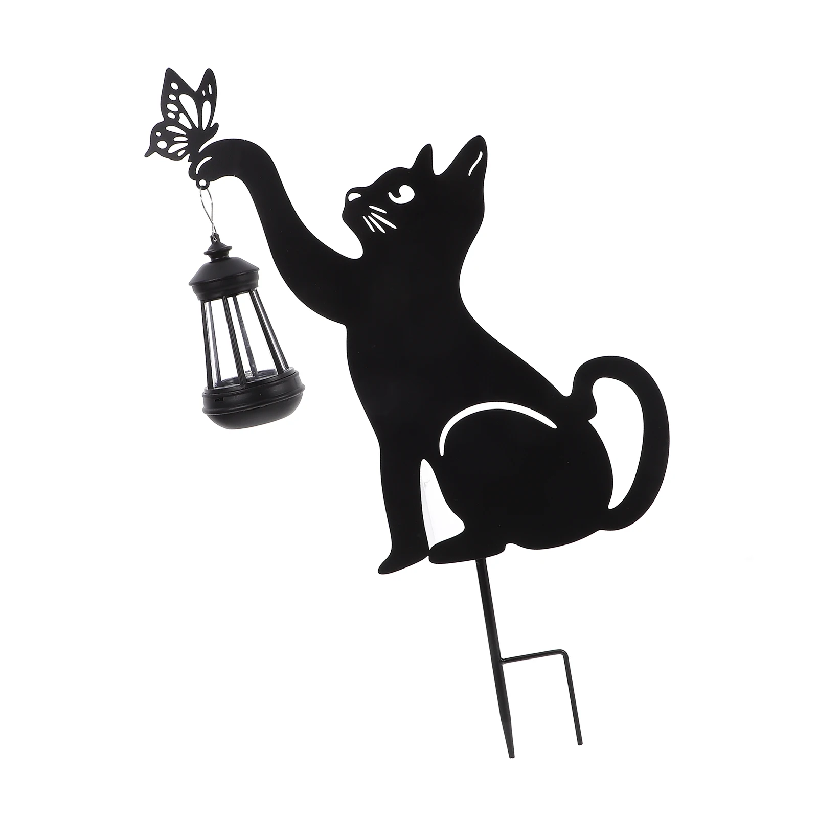 

Cat Stake Iron Decoration Garden Outdoor Lights Garden Outdoor Yard Solar Powered LEDOutdoor Solar Lights Pathway