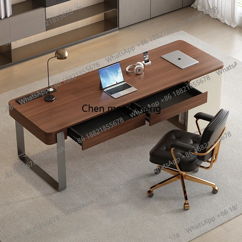 

Z136 Minimalist desk Home study desk Light luxury modern, solid wood