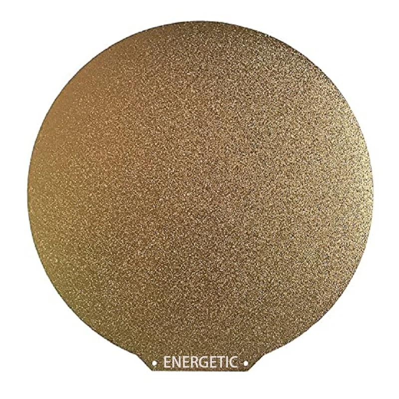 

Порошковое покрытие PEI (одна сторона), круглая текстурированная пружинная стальная плита PEI + магнитная основа, круглый диаметр 115/240/380 мм