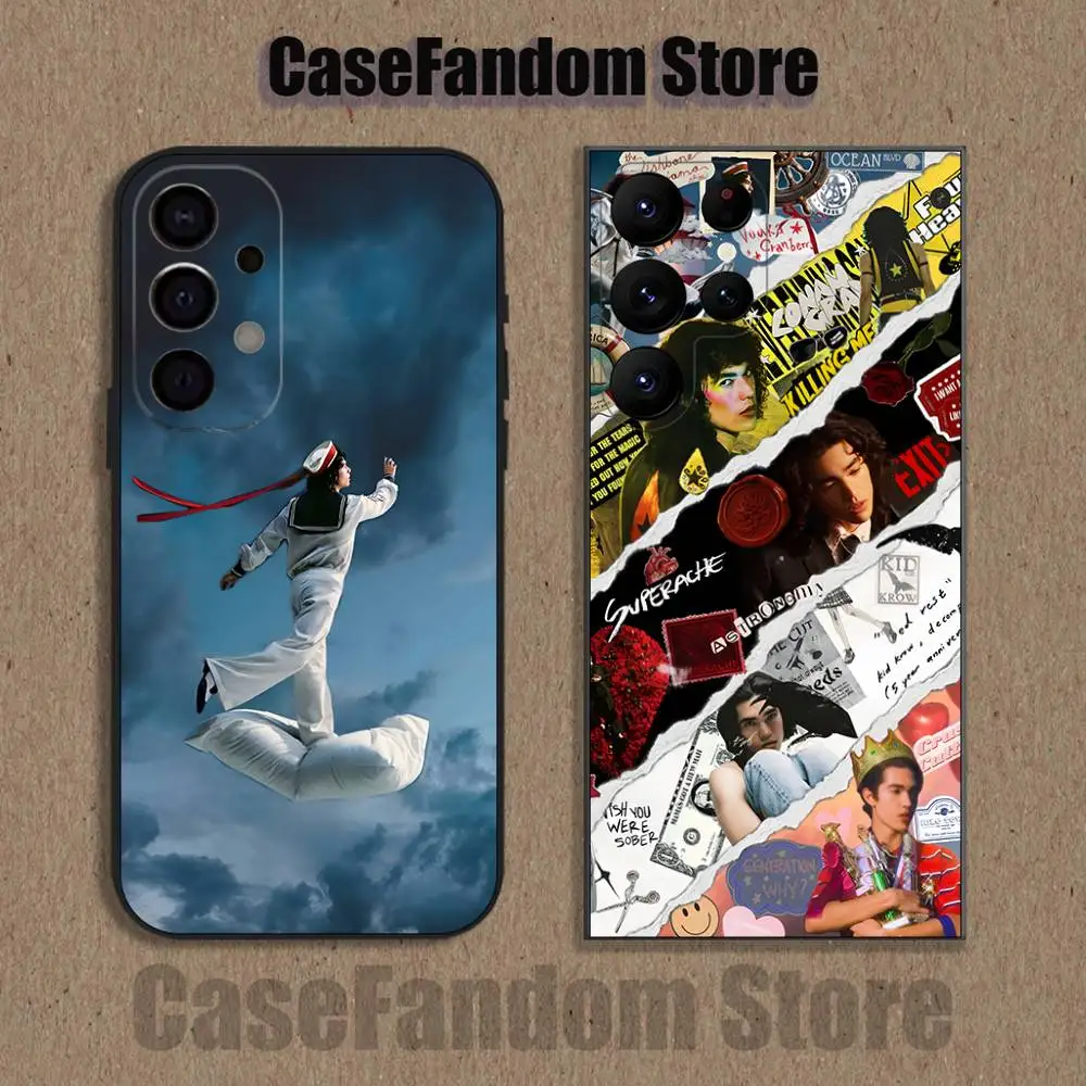 

singer C-Conan Gray Wishbone For Samsung Phone Case S26,S25,S24,S21,S22,S23,S30,Ultra,S20,Plus,Fe,Lite,5G Black Cover