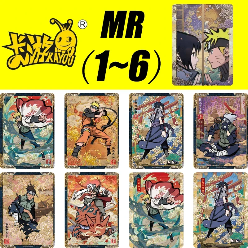 Kayou XR Card 1~6 Series Naruto Namikaze Minato Jiraiya Uchiha Sasuke Limited Edition Collection Card Christmas Gift Toys