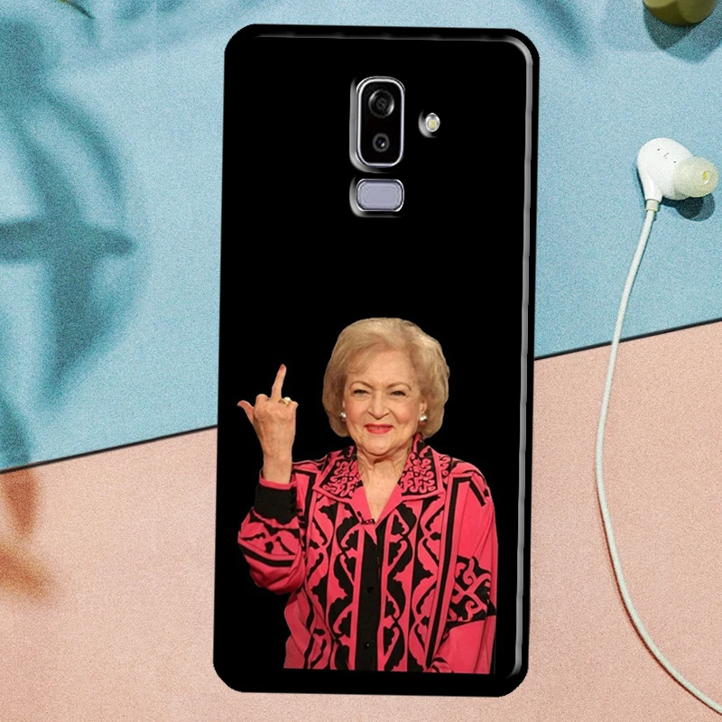 Betty White Golden Case For Samsung Galaxy A3 A5 J1 J3 J5 J7 2016 2017 J4 J6 Plus A6 A7 A8 A9 2018 Back Cover