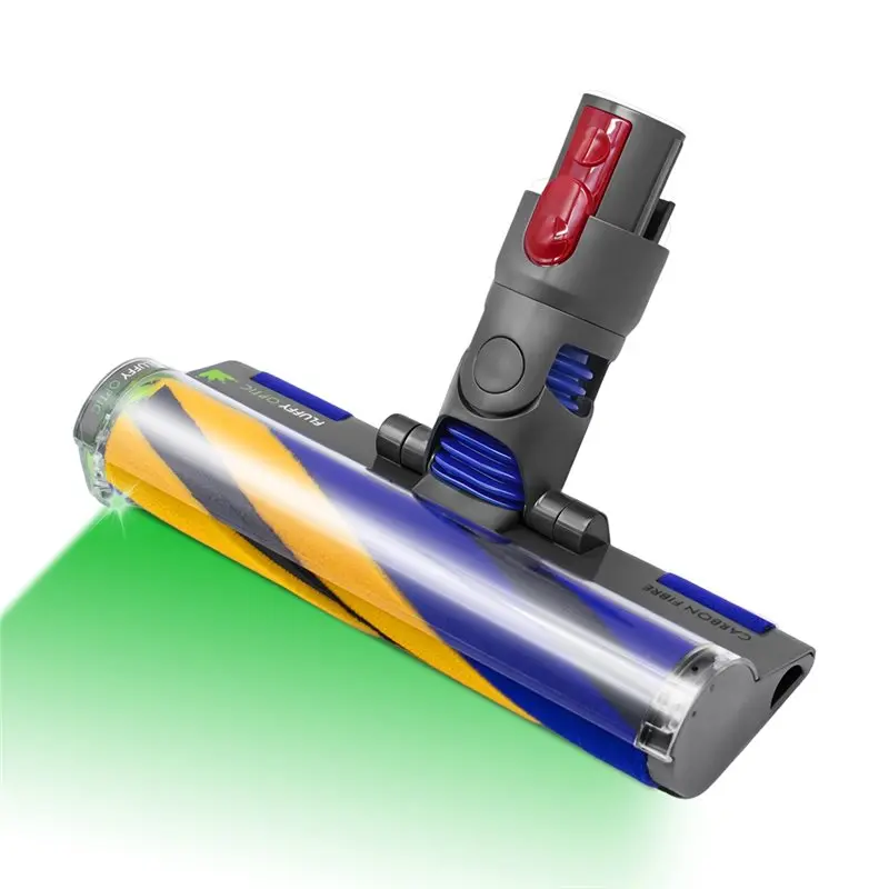 

Насадка-щетка TAIGH-Illuminating Dust And Debris Soft Roller для пылесосов Dyson V10slim V12slim, совместимая с твердыми напольными покрытиями