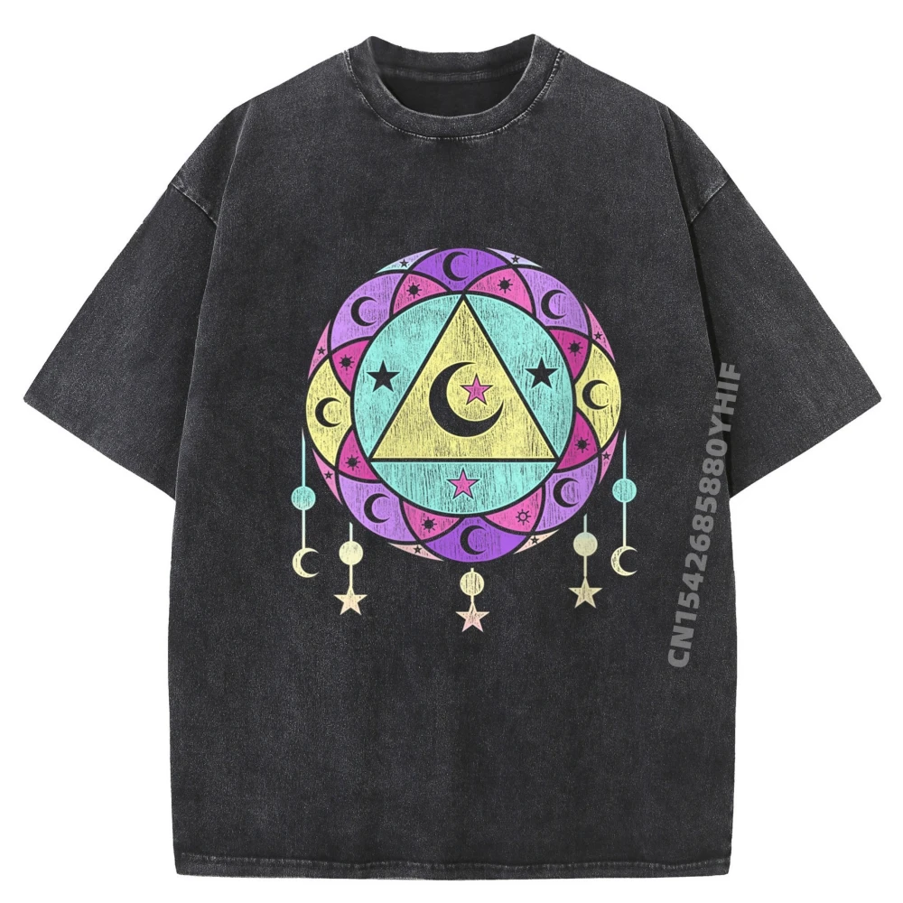 

Womens Luna Stars Celestial Body Discount Funny T Shirts Mens Fashionable And Trendy Retro Washed T Shirts