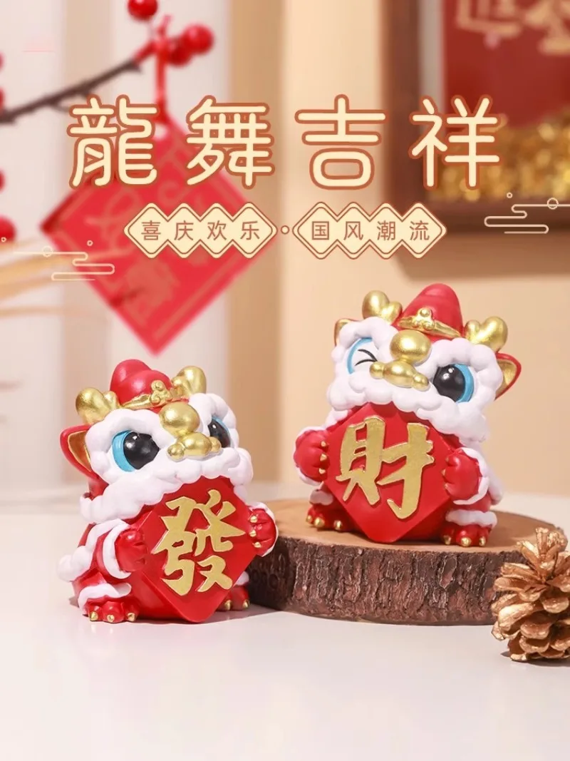 

Lion Dance in The Loong Lion Awakening Ornament Hand Office Decoration Desktop Wealth Attraction Living Room Gifts