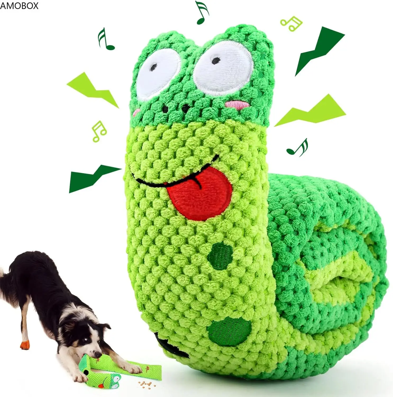 AMOBOX-Squeak Dog Toys, Stress Release Game for Boredom, Dog Puzzle Toy, IQ Training, Snuffle Toys, Foraging Instinct Training