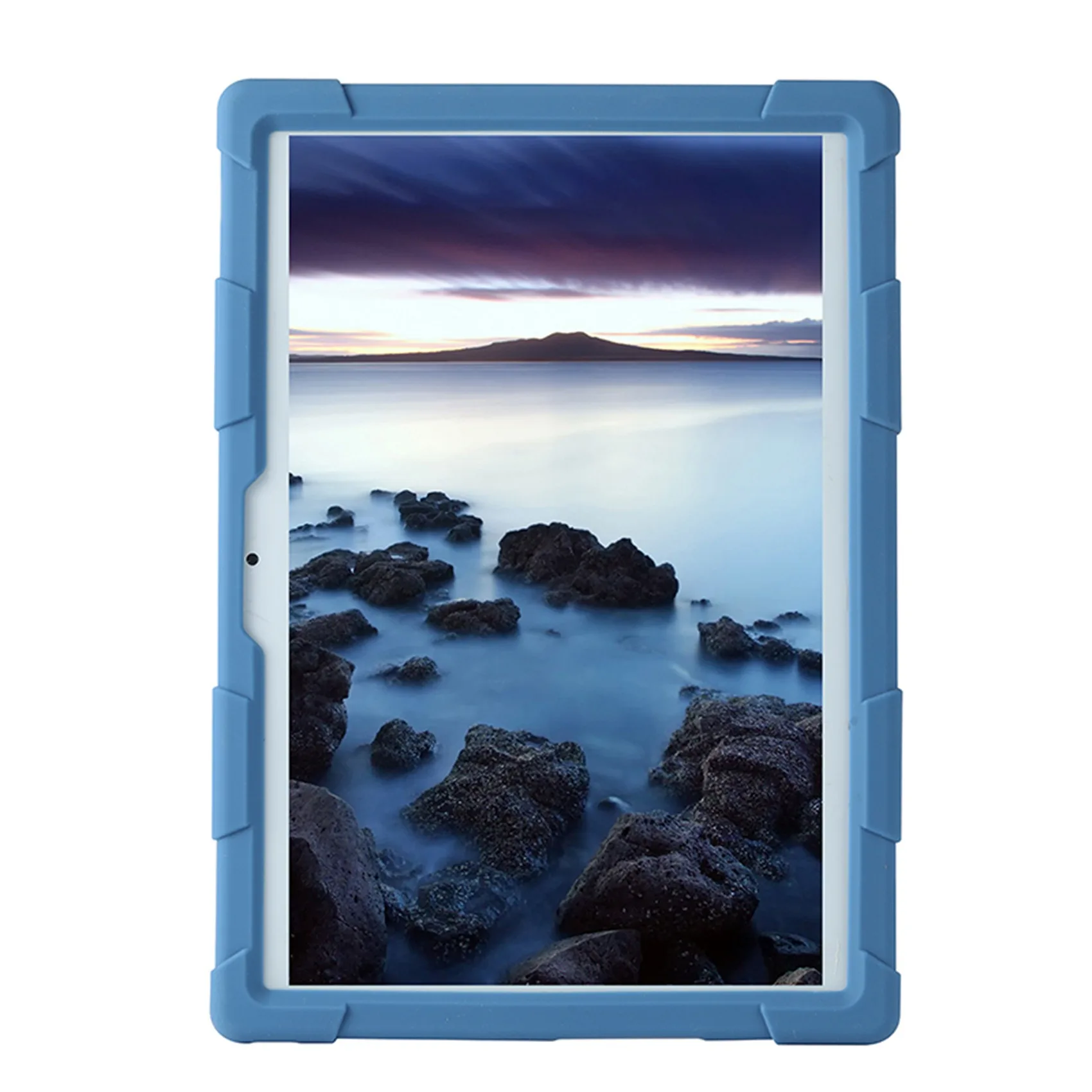 

Практичный чехол для планшета Teclast M30 M30 PRO 10,1-дюймовый силиконовый чехол для планшета Регулируемая подставка для планшета с ручкой (синий)