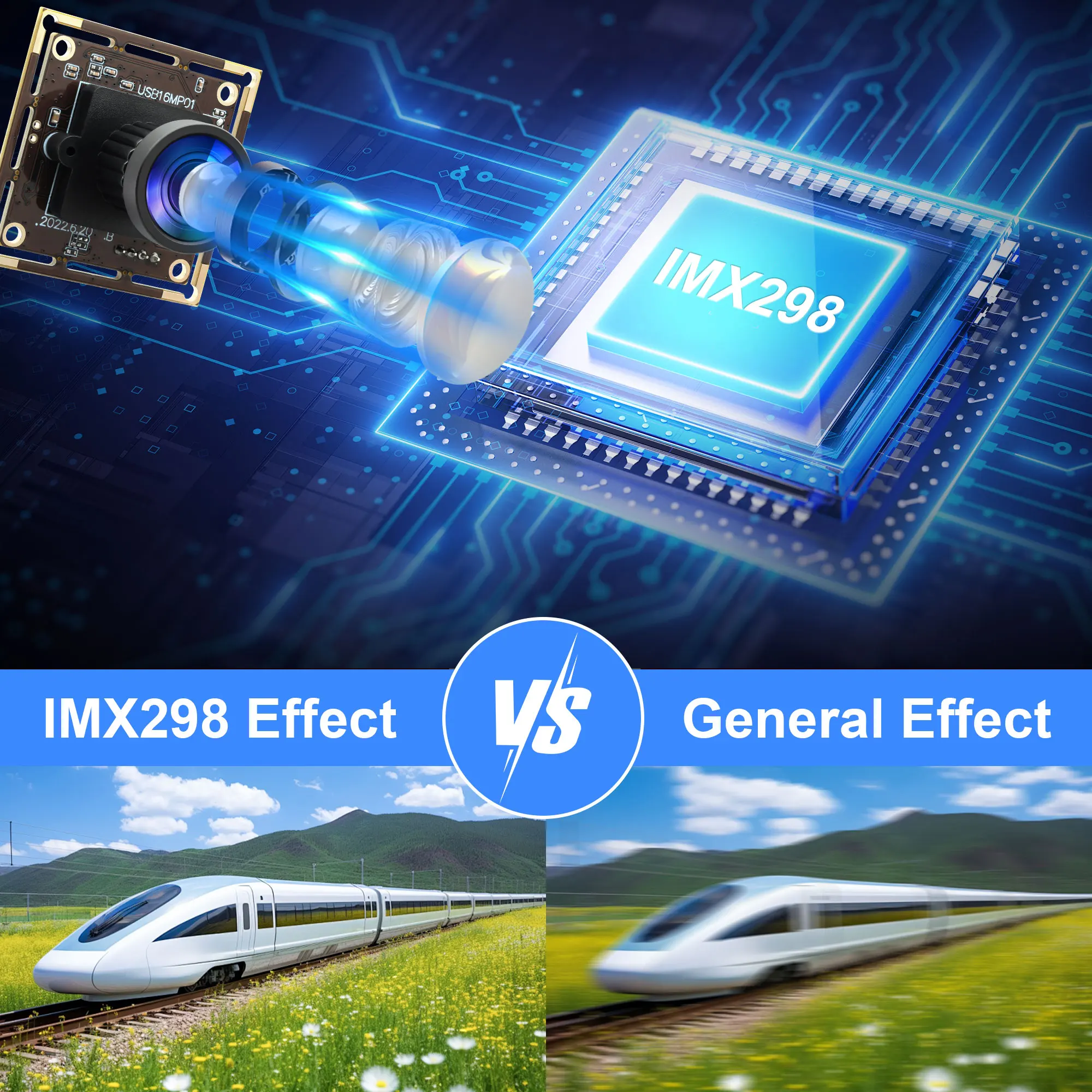 ELP 16MP Wide Angle USB Camera Module Ultra HD IMX298 Computer Webcam for Raspberry Pi Industrial Lightburn Camera