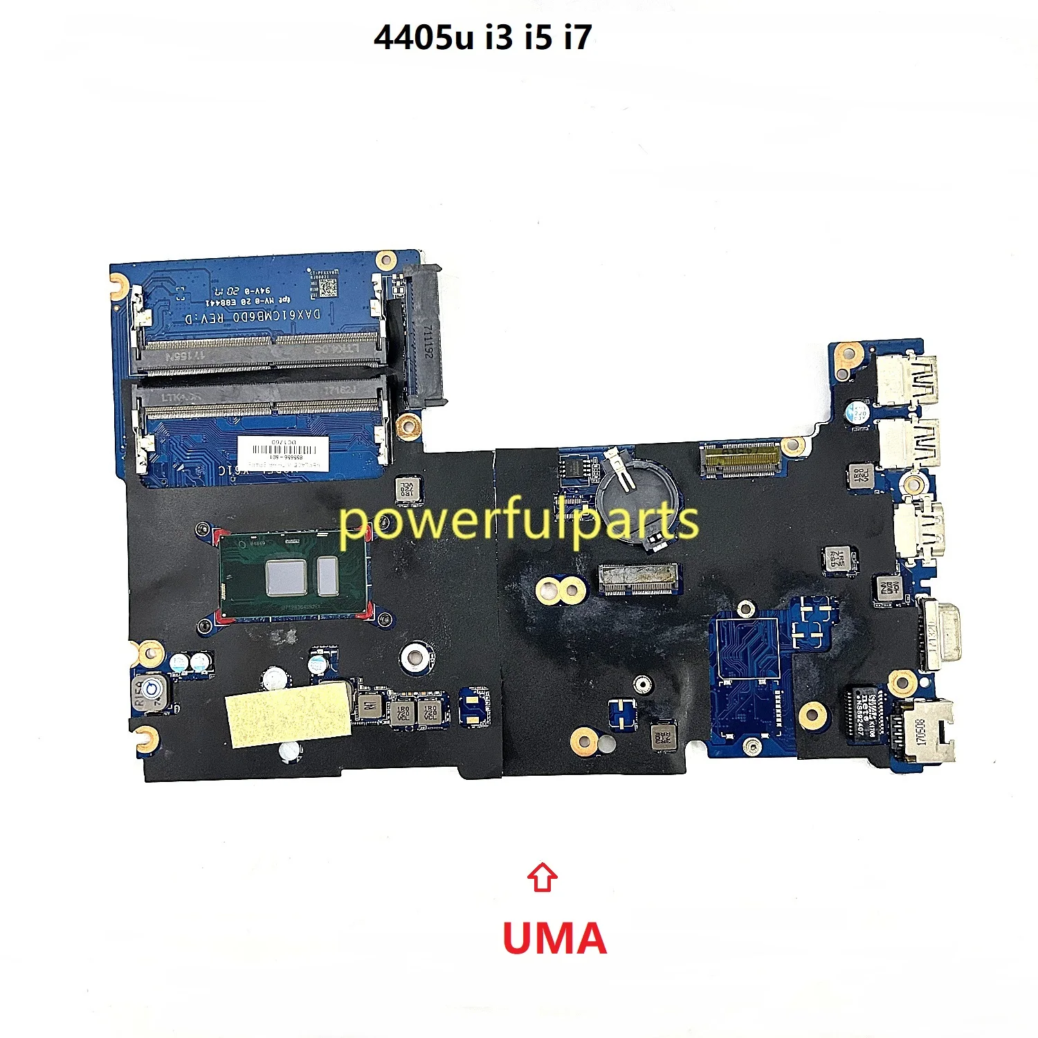 

Для материнской платы HP ProBook 430 440 G3 DAX61CMB6C0 DAX61CMB6D0 855660 -601 826402 -601 855656 -601 4405u i3 i5 i7 Процессор работает нормально