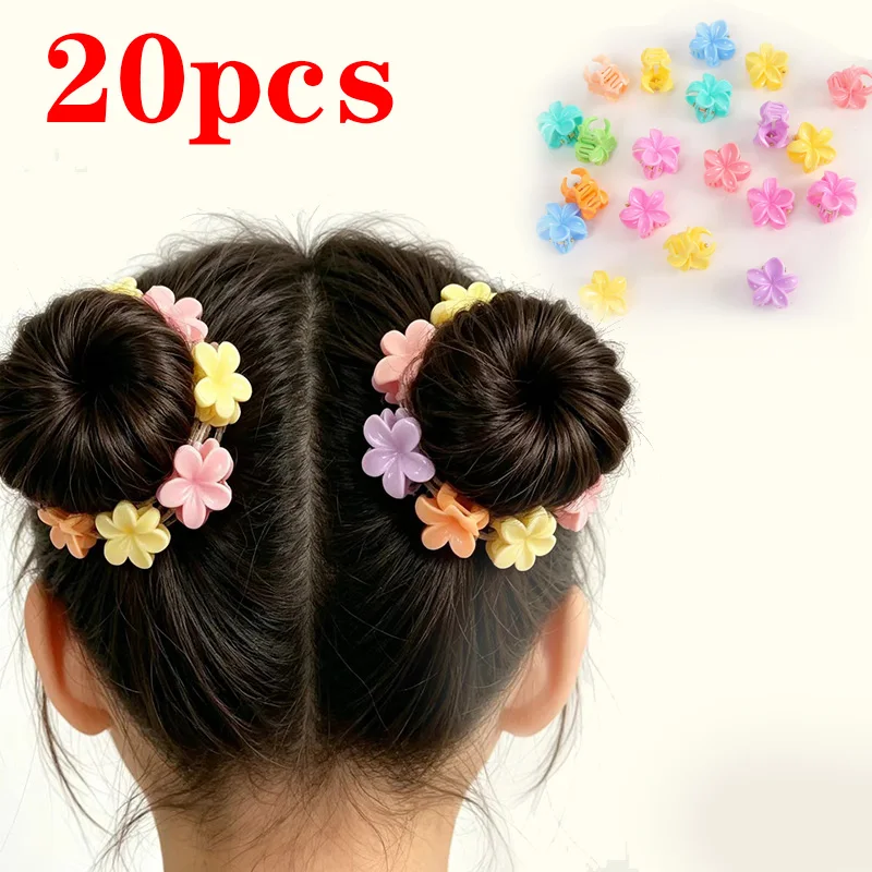 10PCS Colorful Flower Hair Clips Set Sweet Style Snap Clips for Braiding Extensions Easy To Use Strong Hold for Party Daily view 6