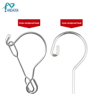 Rack de roupas de aço inoxidável transfronteiriço curvo 6/8/10 clipe meias rack de secagem clipe de aço inoxidável à prova de vento cabide de roupas 10 principais vendas para secar roupa - №2