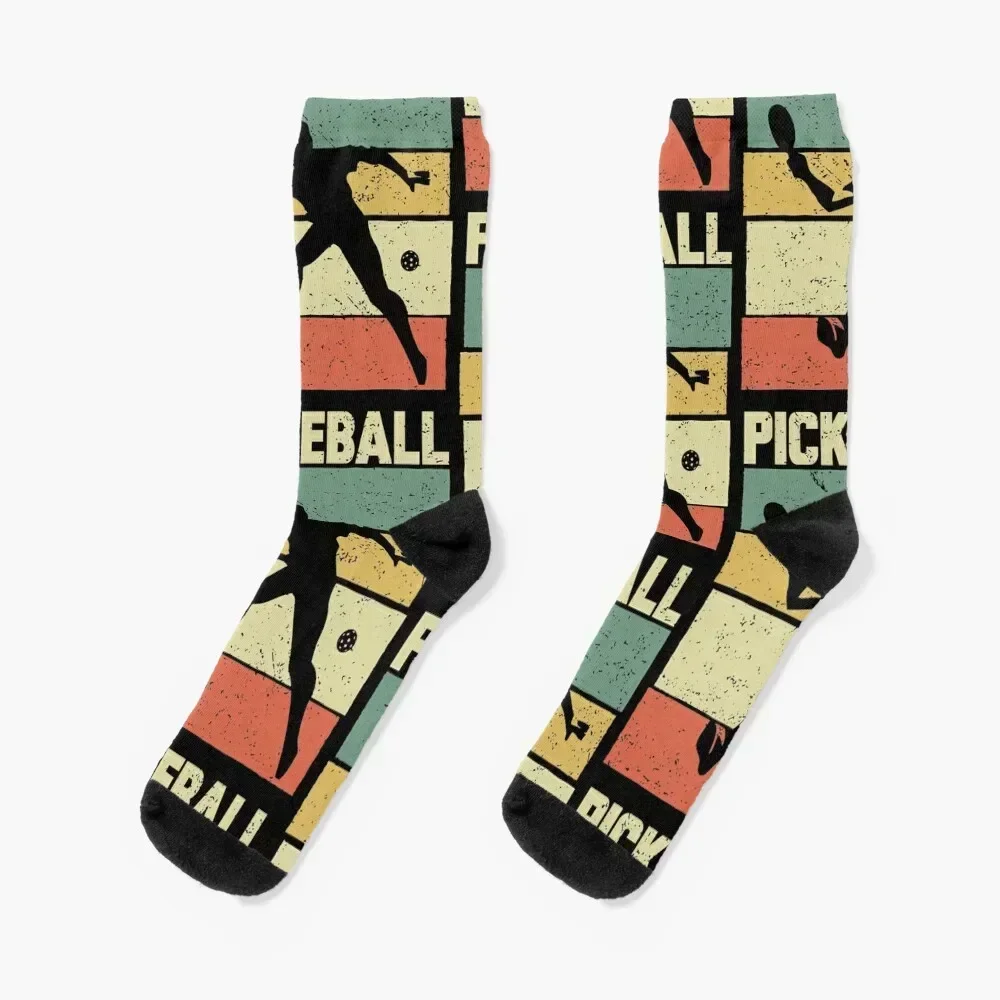 

Pickleball Vintage Distressed Retro Player Socks sports and leisure Children's Heating sock FASHION Girl'S Socks Men's