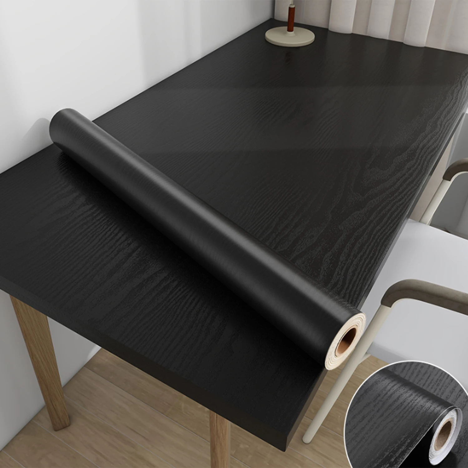 

55cm Wood Grain Sticker Self-adhesive High Quality Wallpaper Suitable for Kitchen Countertops Cabinets Tables Walls Renovation