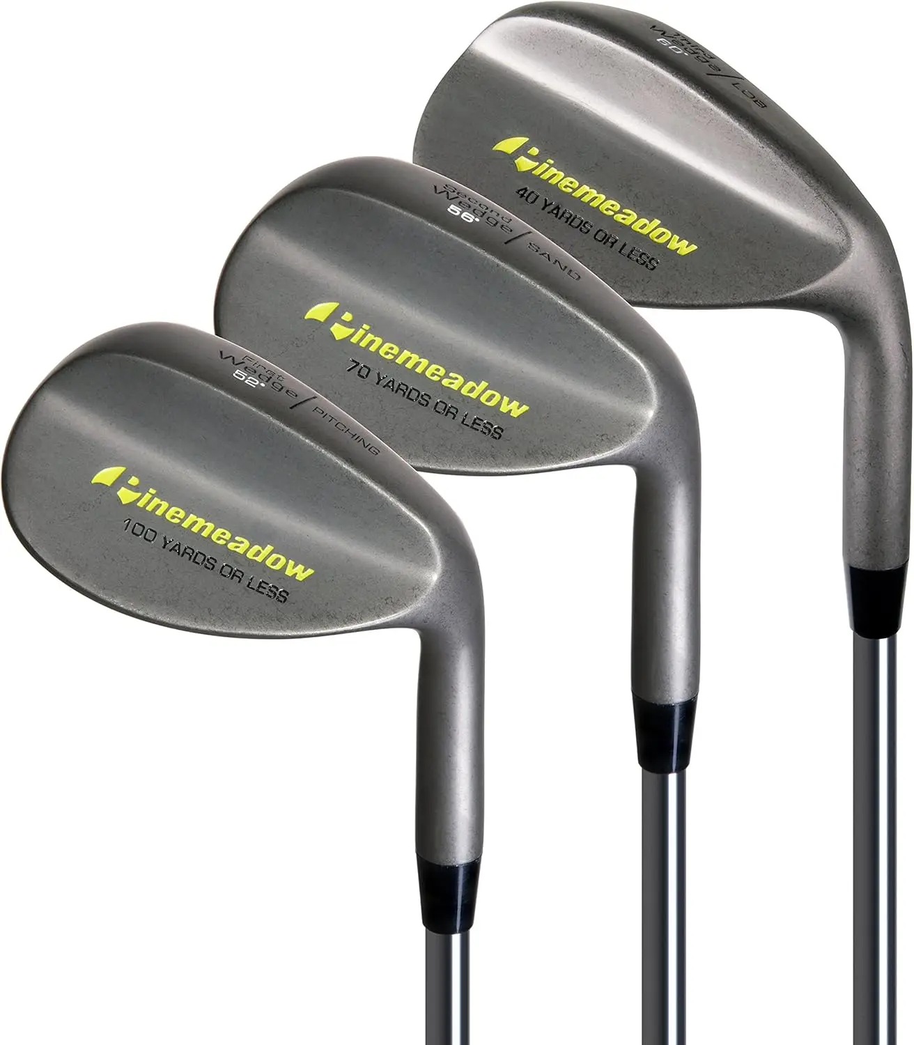 Golf Men's 3 Wedge Set 52/56/60, Right Hand, Steel, Regular, Dark Grey