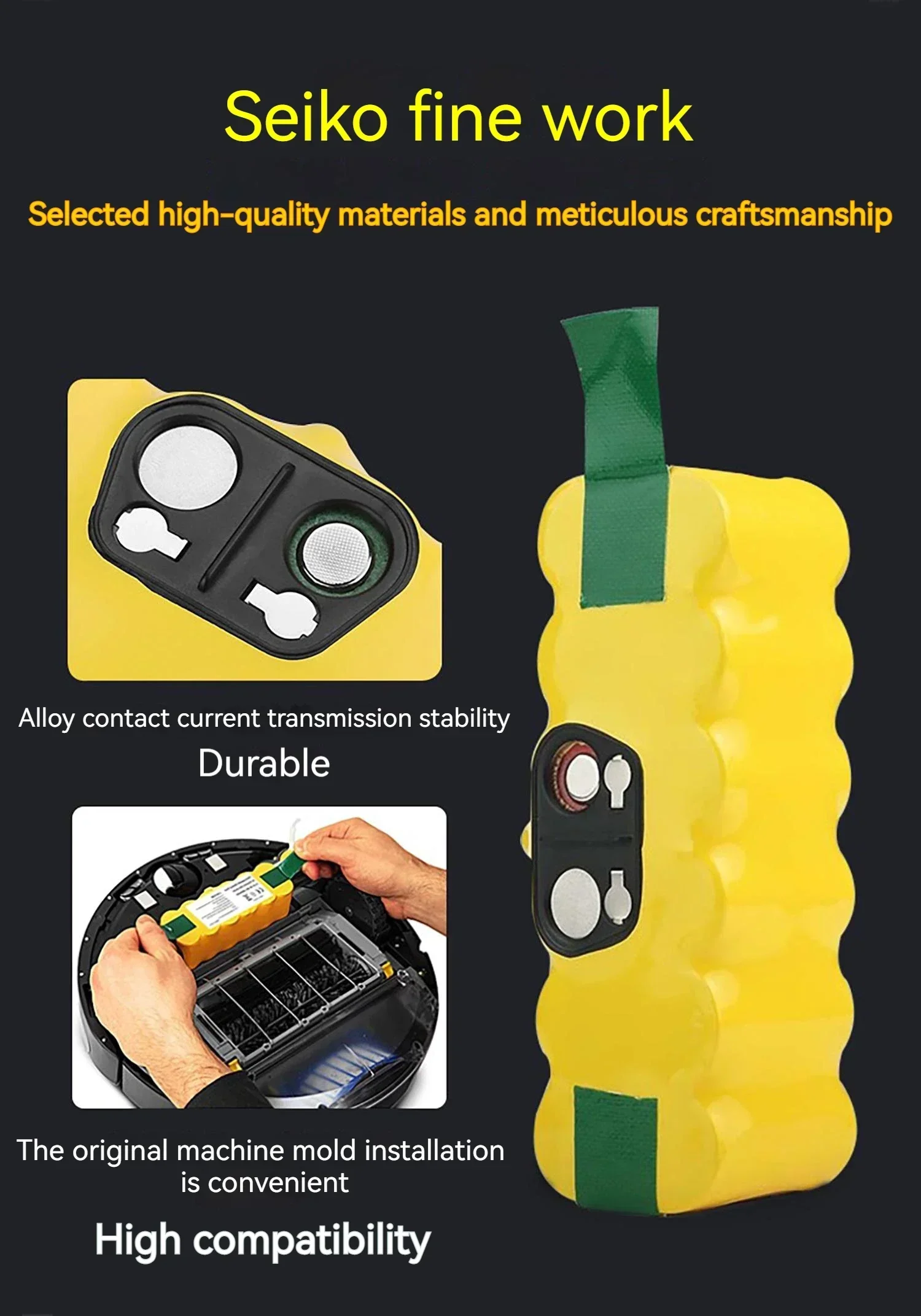 14.4V iRobot Roomba Battery 5000mAh for 500 600 700 800 900 521 530 531 550 540 545 630 631  760 780 860 Series Vacuum Cleaner