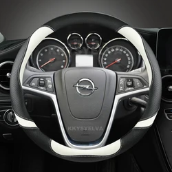 PU Leather Car Steering Wheel Cover For Opel Mokka 2013-2016 Opel Insignia 2009-2013 Astra J 2010-2015 Meriva Auto Accessories