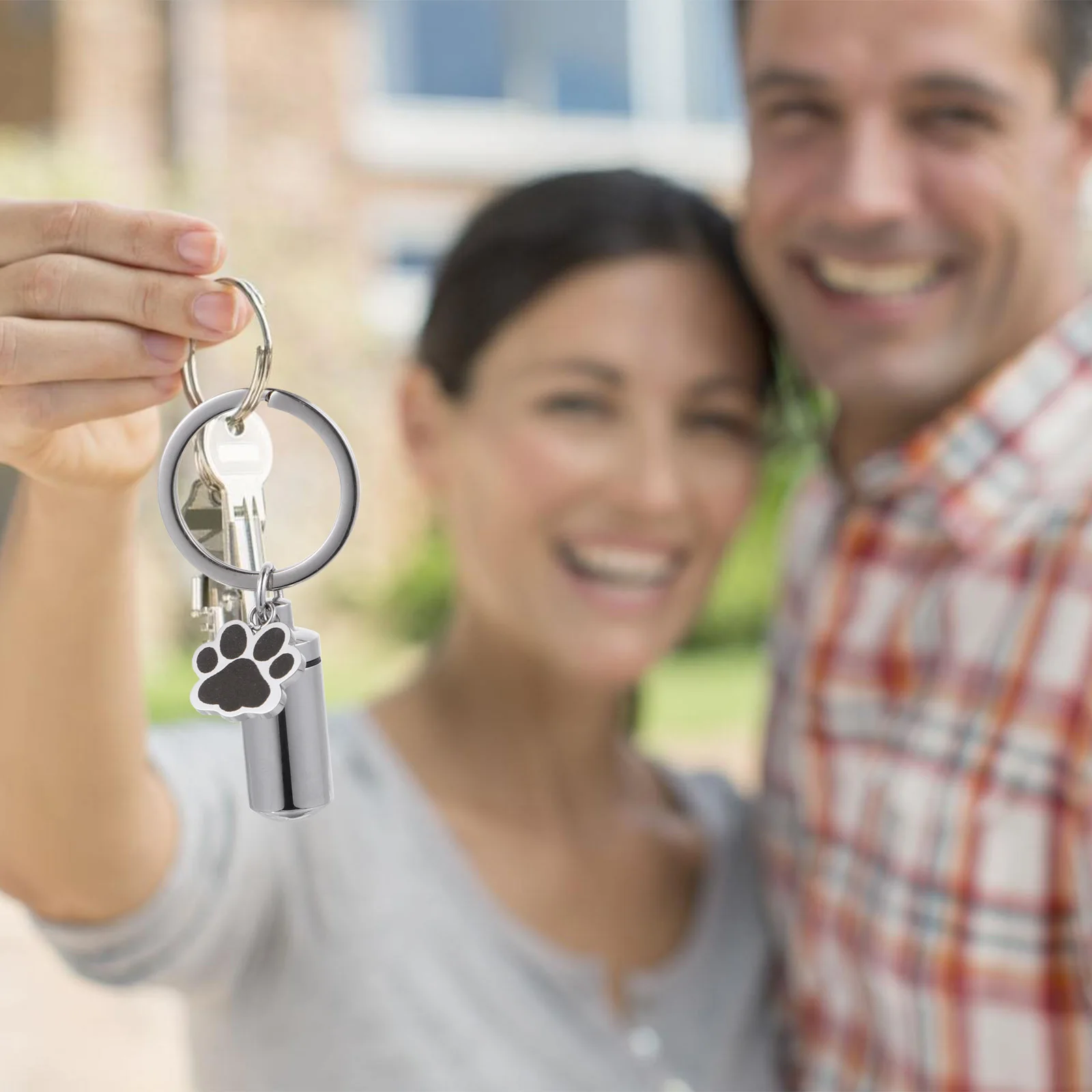 Pet Urn Pendant Necklace with Paw Design Cinerary Casket Memorial Jewelry for Lost Pet Remembrance Gift Dog Urn Necklace Jewelry