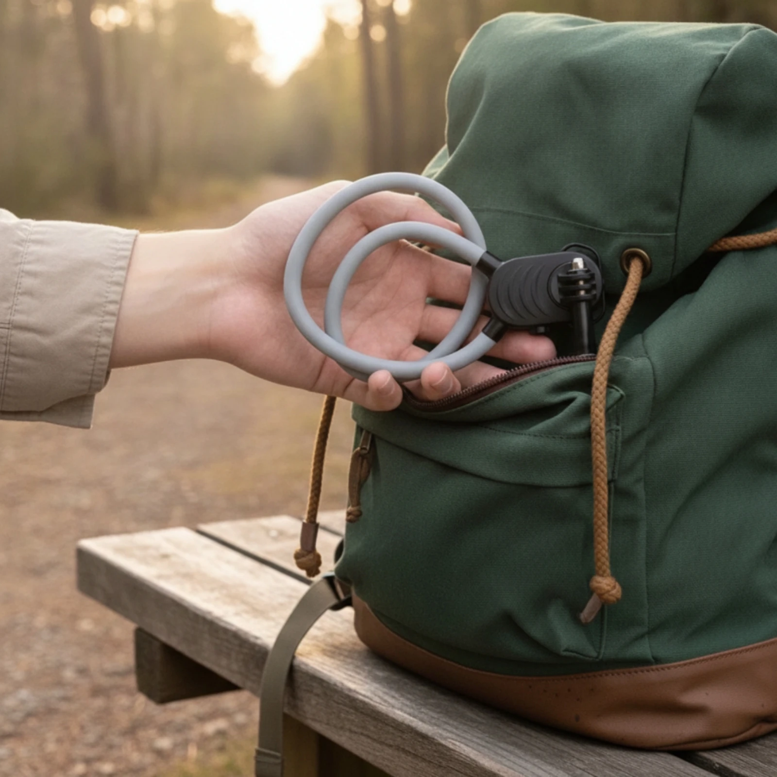 Neck Mount Hands-Unrestricted Neck Loop with Mounting Base POV Holder Flexible for Vloggers, Cycling, Travel