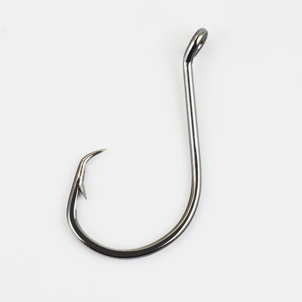 

Strong Sports Circle Fishing Hooks High Carbon Steel Offset Beak Single Hook Black