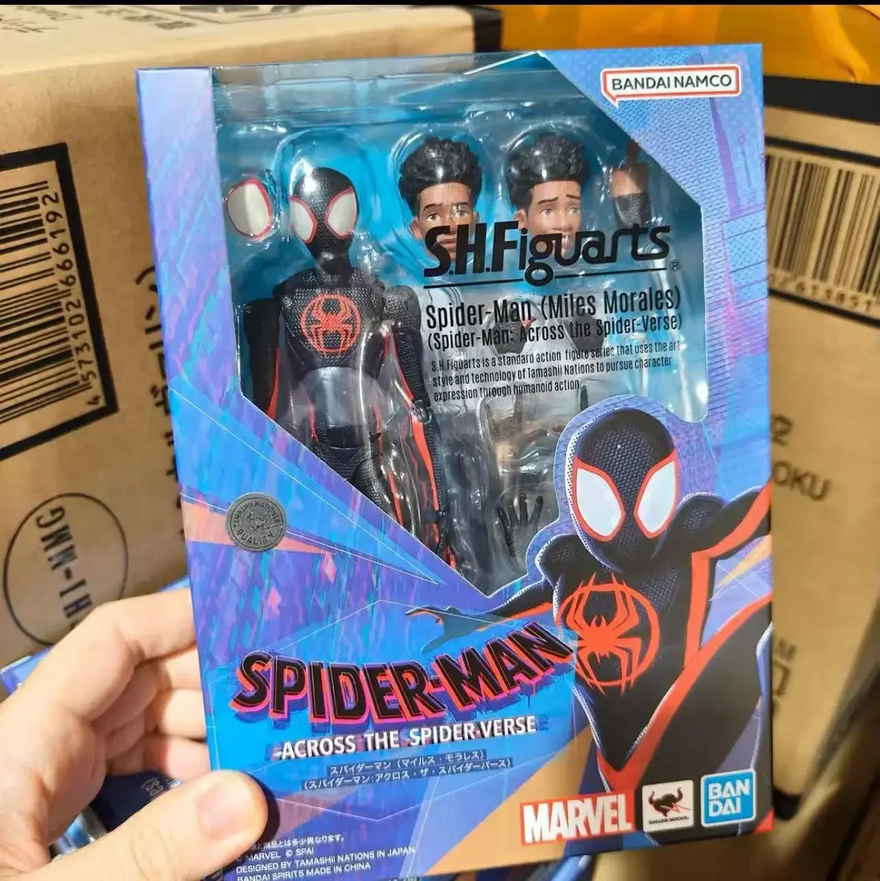 

Фигурка Человека-паука, оригинальная сборная модель Bandai S.H.Figuarts Gwen Miles Morales THE SPIDER-VERSE, коллекционная игрушечная сборка