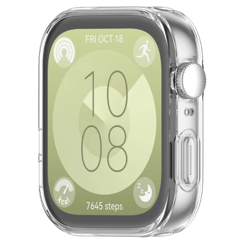ฝาครอบนาฬิกากรณี TPU สำหรับนาฬิกา Fit 3 Scratchproof ครอบคลุมเต็มรูปแบบนาฬิกา Protector กรอบป้องกันฝุ่น