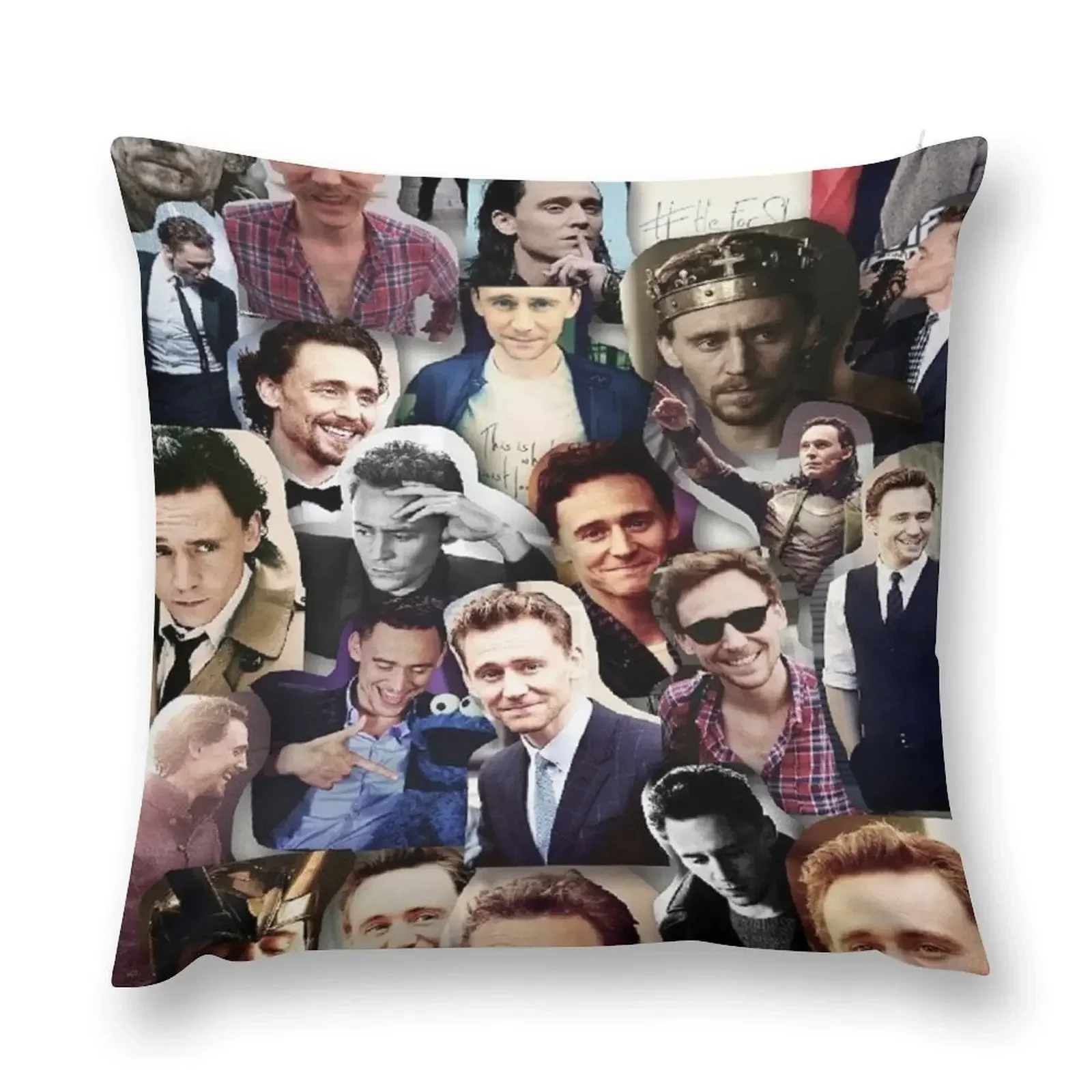 

Tom Hiddleston collage Throw Pillow Pillow Decor Custom Cushion pillow