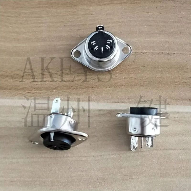 5PCS DSCT-5 Customized DIN Terminal 5 Pin Female socket Connector adapter panel mount solder S Terminal