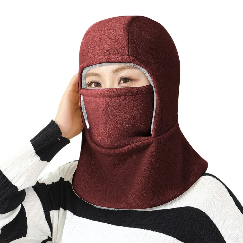 Neck Protection Balaclava Cycling Cap Cold-proof Thermal Warm Hat Mask Thicken Windproof Ski Windproof Cap Women Men
