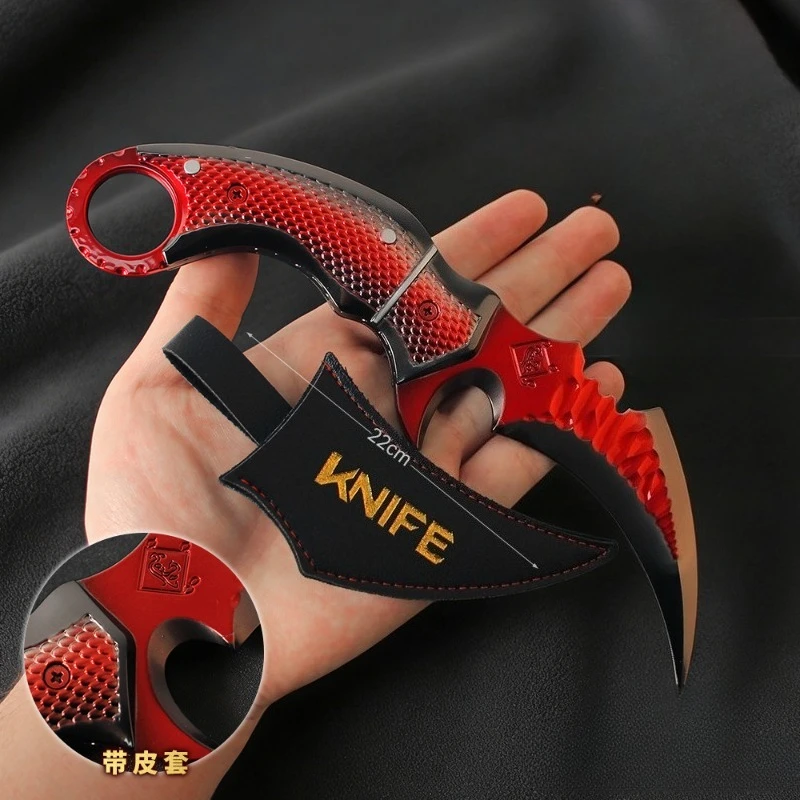 22cm/8.66in Delta Action Claw Knife Model Props Creativity Game Peripherals Display Toy Sports Ornaments Collectible Funny Gifts