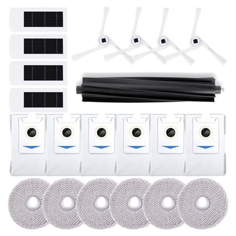 

For Ecovacs Deebot X2 Omni/X2 Pro/X2 Robot Vacuum Accessories Roller Main Side Brush Hepa Filter Mop Cloth Parts-AT64