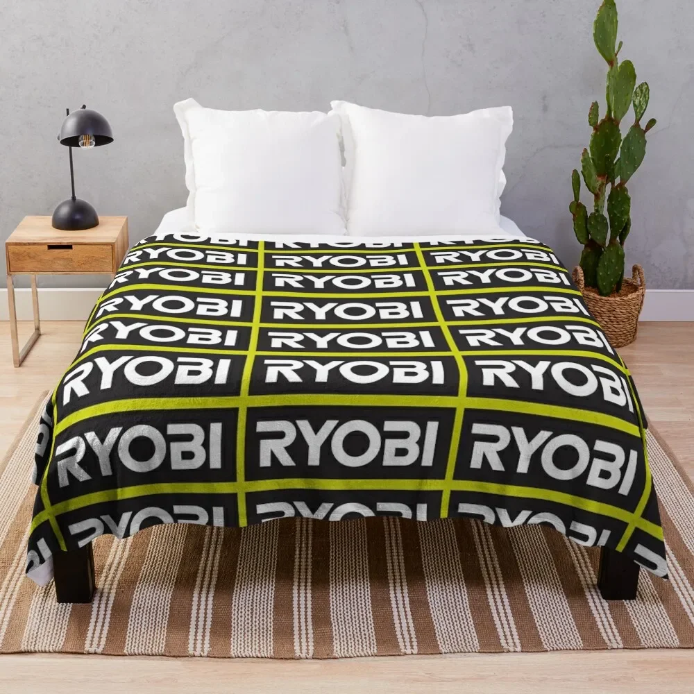 Ryobi Throw Blanket anime Plaid on the sofa Blankets