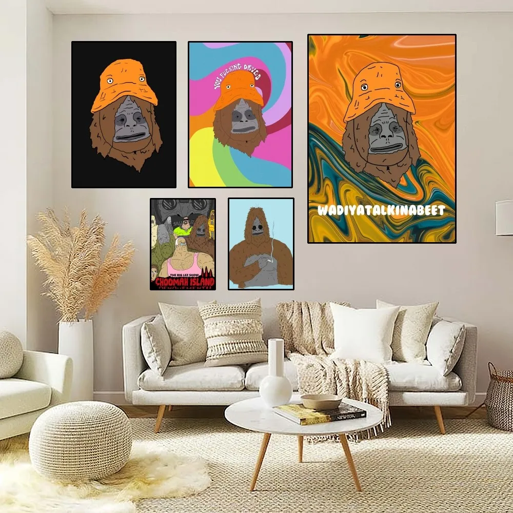 Sassy The Sasquatch Poster Home Room Decor Aesthetic Art Wall Painting Stickers