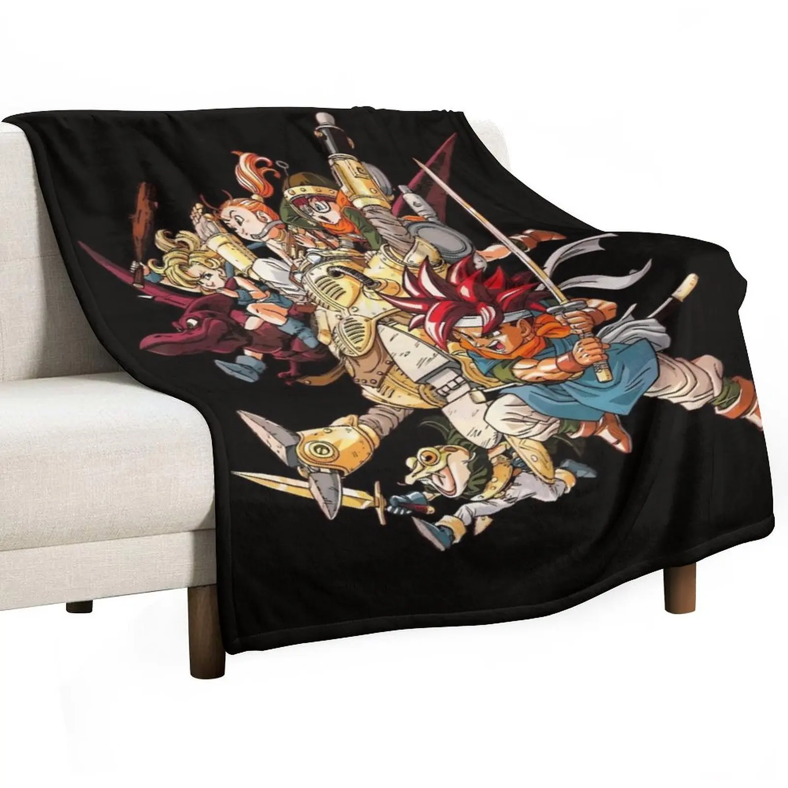 

Chrono Trigger Heroes Throw Blanket Color Fast Cozy Throw Blanket