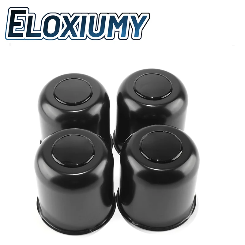 Eloxiumy 2pcs or 4pcs 108mm Stainless Push-Thru Center Caps For Trailers Trucks SUVs RV Wheel Rims Push Through Center Caps 4.25