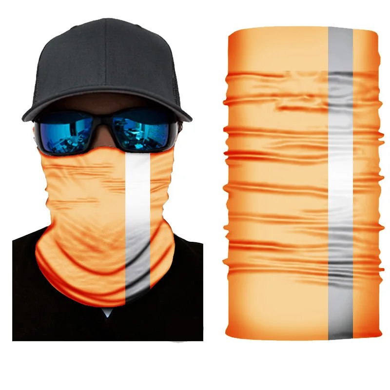 Reflective Tube Bicycle Scarves Cycling Bandanas Outdoor Neck Warmer Headband Motorcycle Multi Use Sports Fluorescent Face Mask