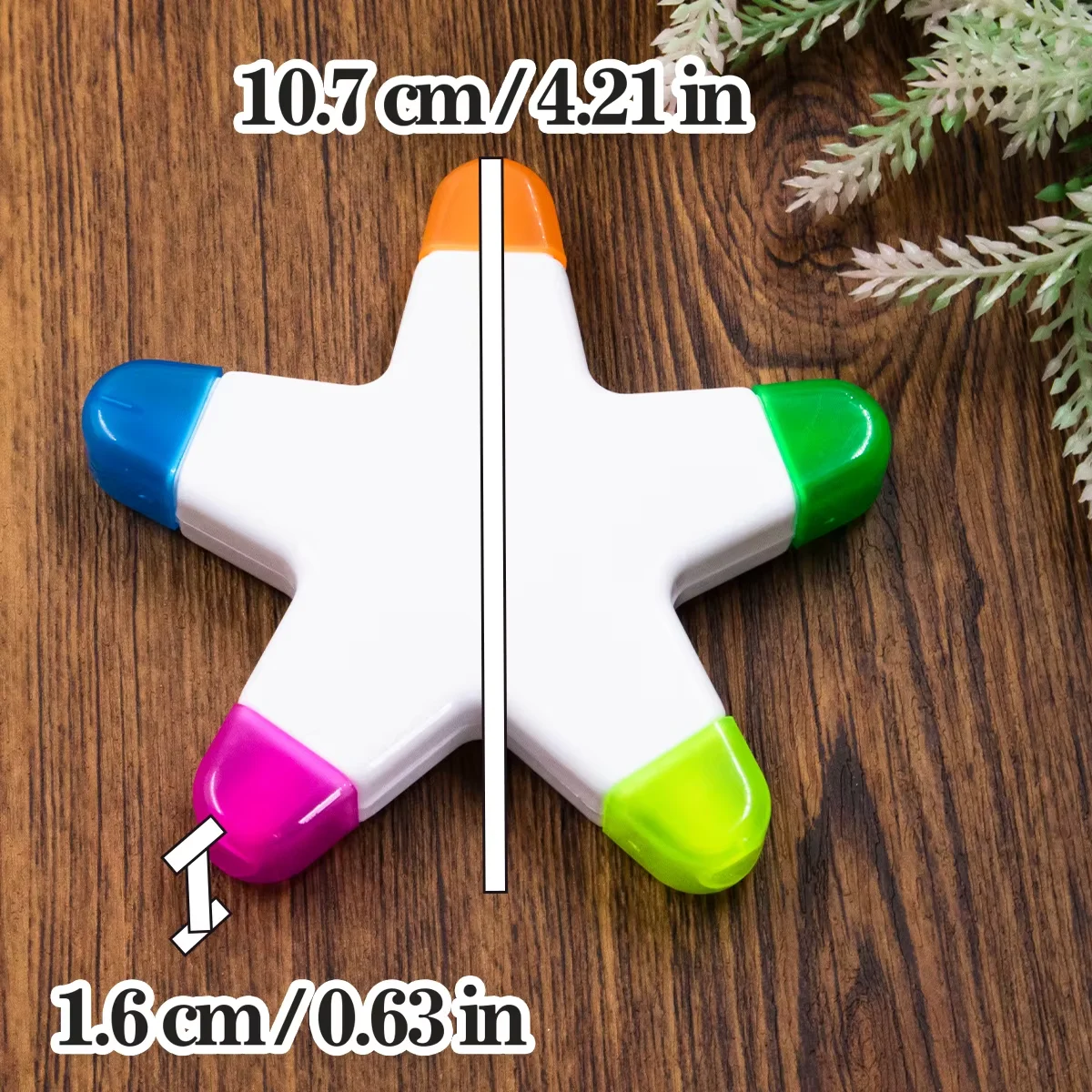 Textmarker, Mehrfarbige Textmarker, Ein Stift mit mehreren Farben, Niedliche Textmarker, Farbige Textmarker, Stern-Textmarker – Detail 3