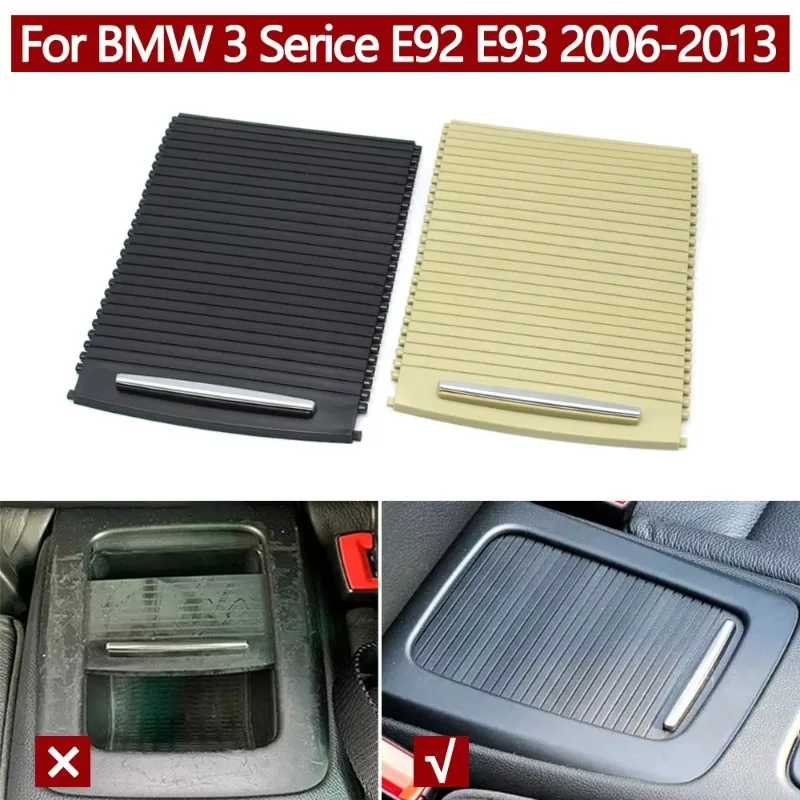 

Car Rear Seat Central Storage Box Roller Blind Cover Water Cup Holder Curtain For BMW 3 Series E92 E93 2006-2013 51166963913