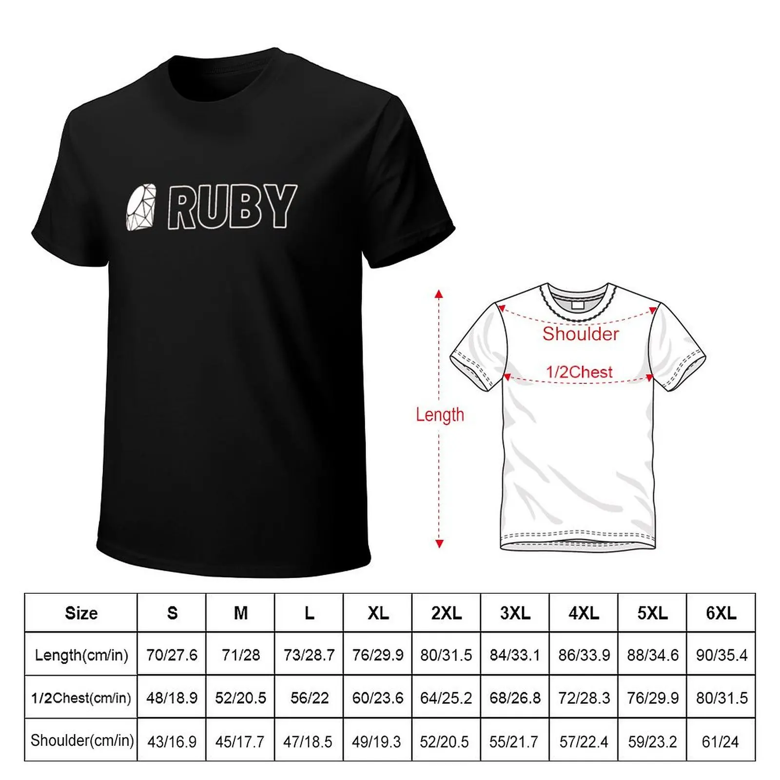 Ruby Programming T-Shirt men t shirt cotton 100% T-Shirt