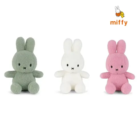 Muñeco de peluche Miffy de 23cm, juguetes de peluche creativos multicolores de dibujos animados, dopamina, acompañamiento para dormir, regalo de cumpleaños perfecto