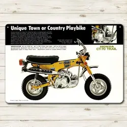 Daxx Ct70 Trail Motorcycle Metal Poster Tin Sign 20x30cm