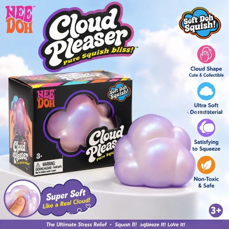 Little Cloud Pleasure Device Needoh Squeeze Fun Creative Stress Relief Sensory Toy Pressure Release Ball Fidget Toys Squishy Toy