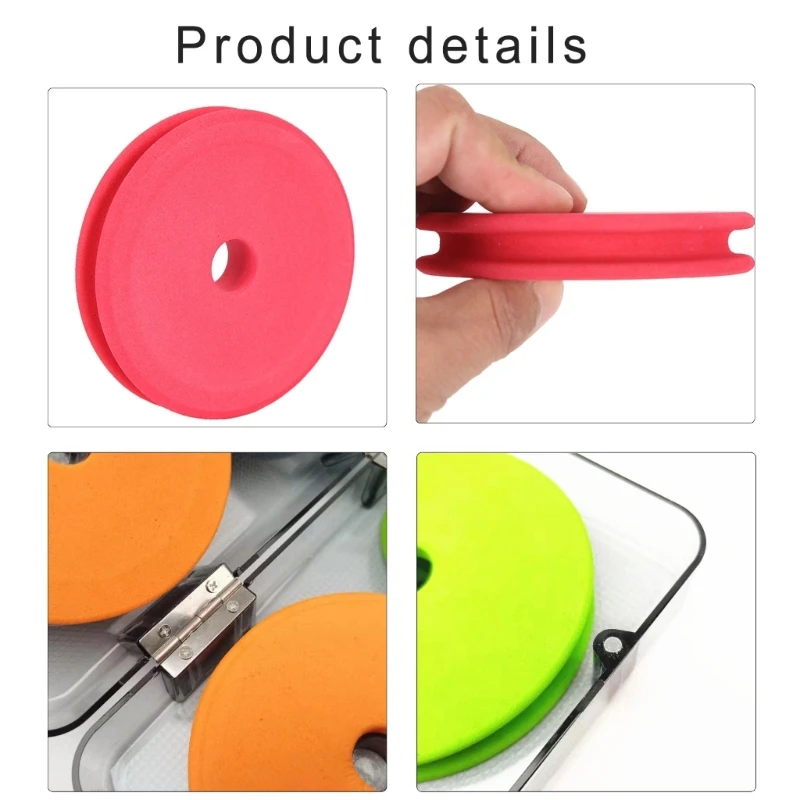 Fishing Line Storage Board Fishing Line Spool with Box Foams Fishing Winding Board Tool Fishing Cord Organizers Enduring