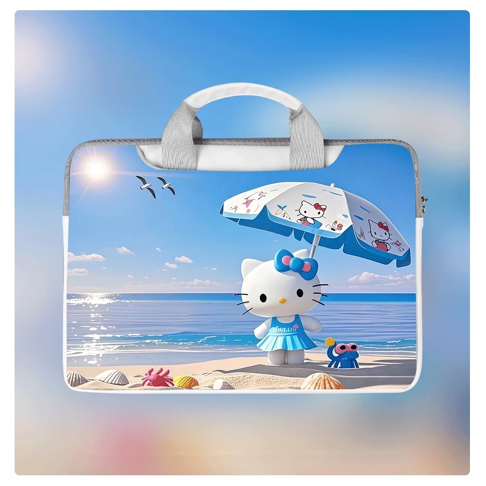 

Hello Kitty Laptop Bag 13 14 15 16 Inch PU Handbag Cute Cartoon Suitable for Students Tablet Learning Machine Protective Case