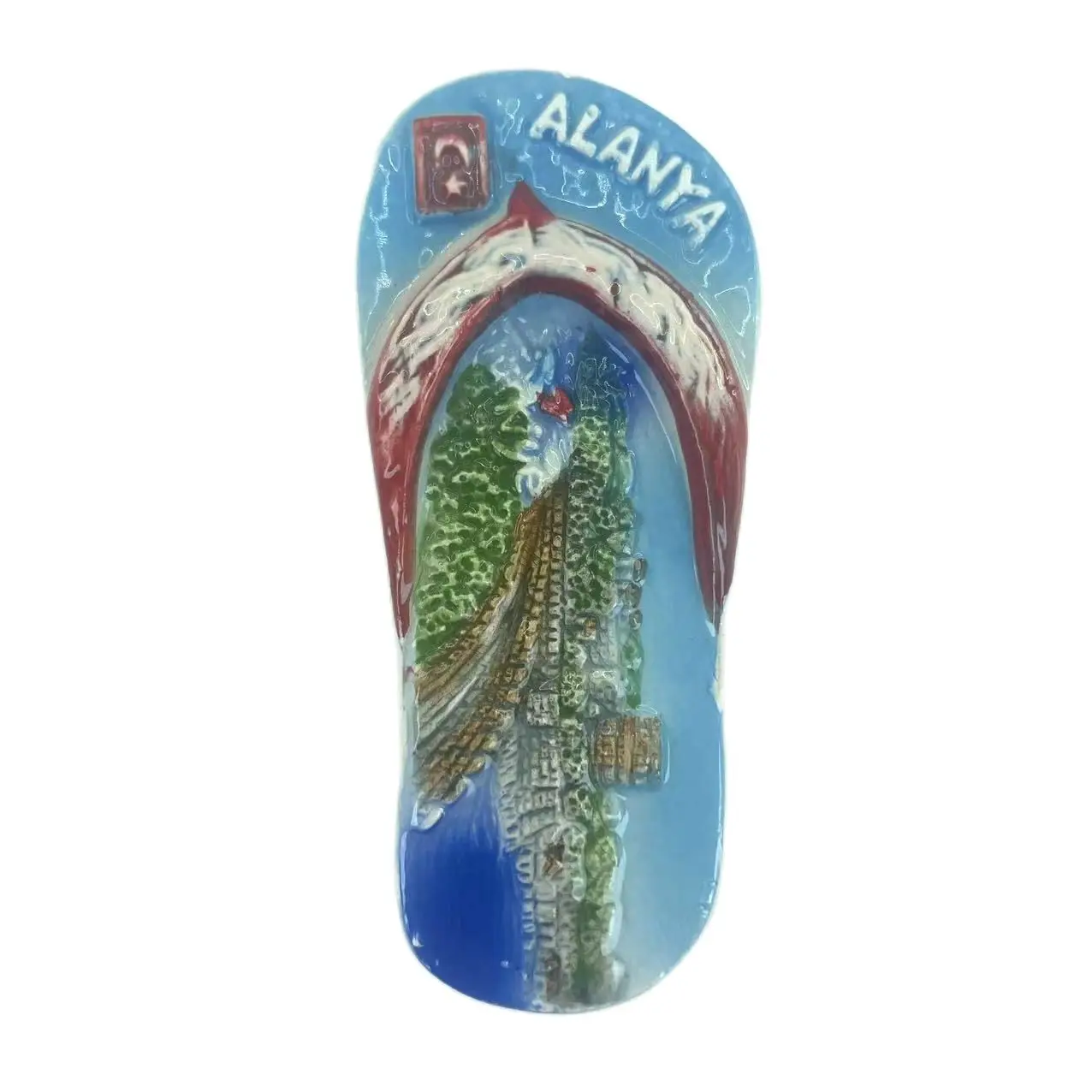 Alanya Turkey Fridge Magnet Souvenir Flip Flops Travel Memorial Magnetic Refrigerator Stickers Gift Home Decoration Accessories