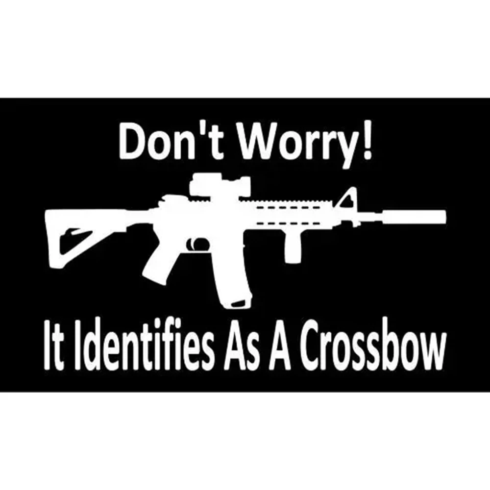 CUSTOM DON'T WORRY BANNER FOR 150x90cm New HISTORY MUSIC IT'S IDENTIFIES AS A CROSSBOW Flag