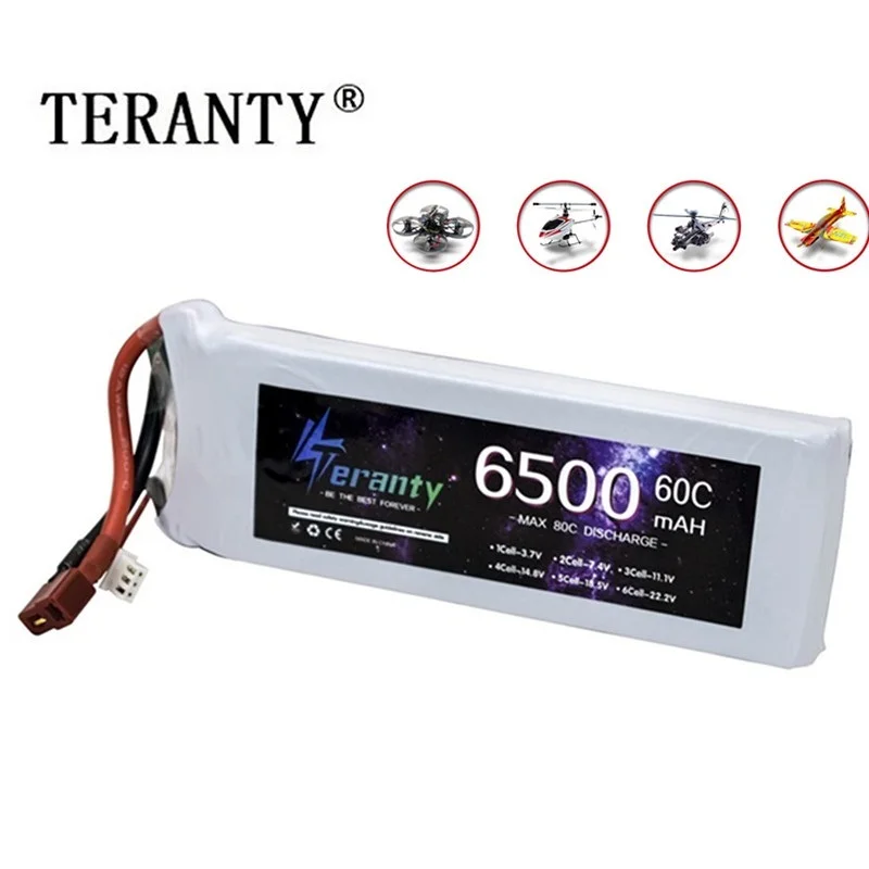 7.4V 6500MAH 2S LiPo Battery 60C High Capacity For RC Quadcopter Helicopter Car Boat Drones Spare Parts Deans T Tamiya XT60 XT90