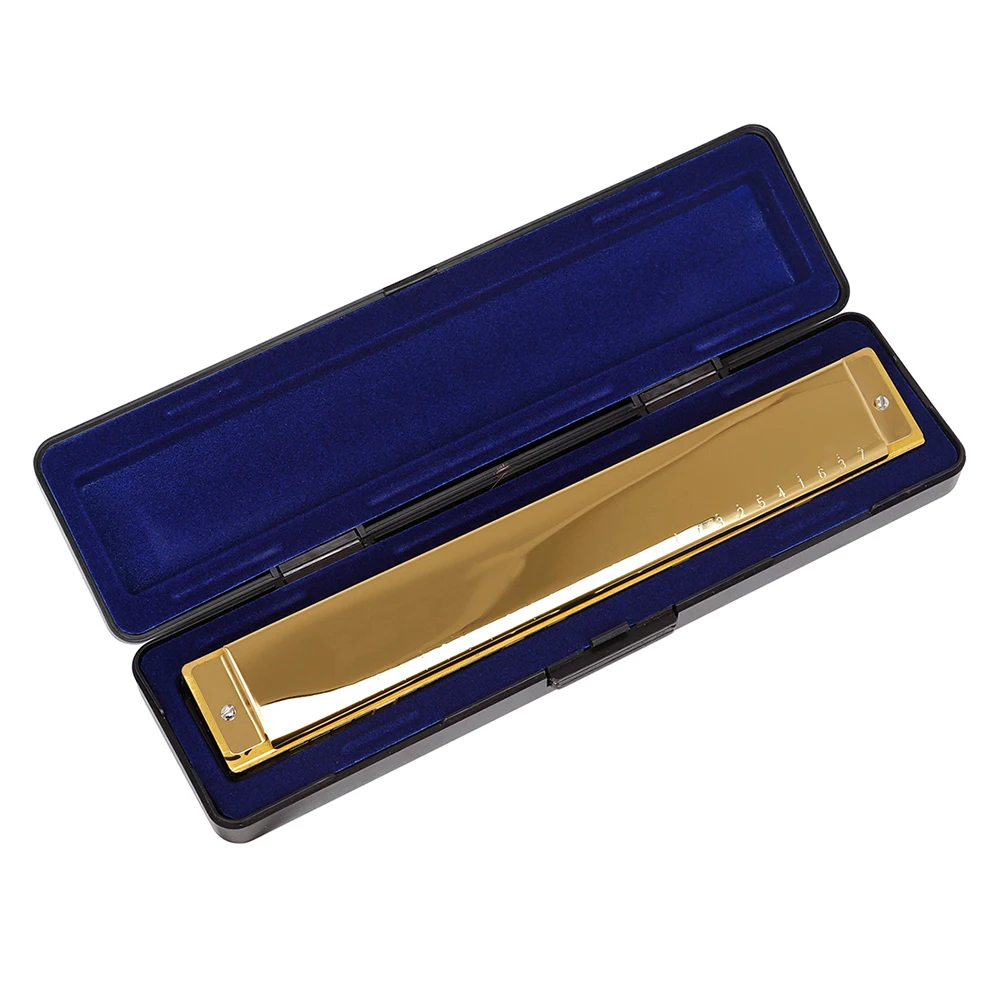 

Key Harmonica 28 Hole Polyphonic Musical Instrument for Beginners Kids Stainless Steel ABS Sweet Clear Sound