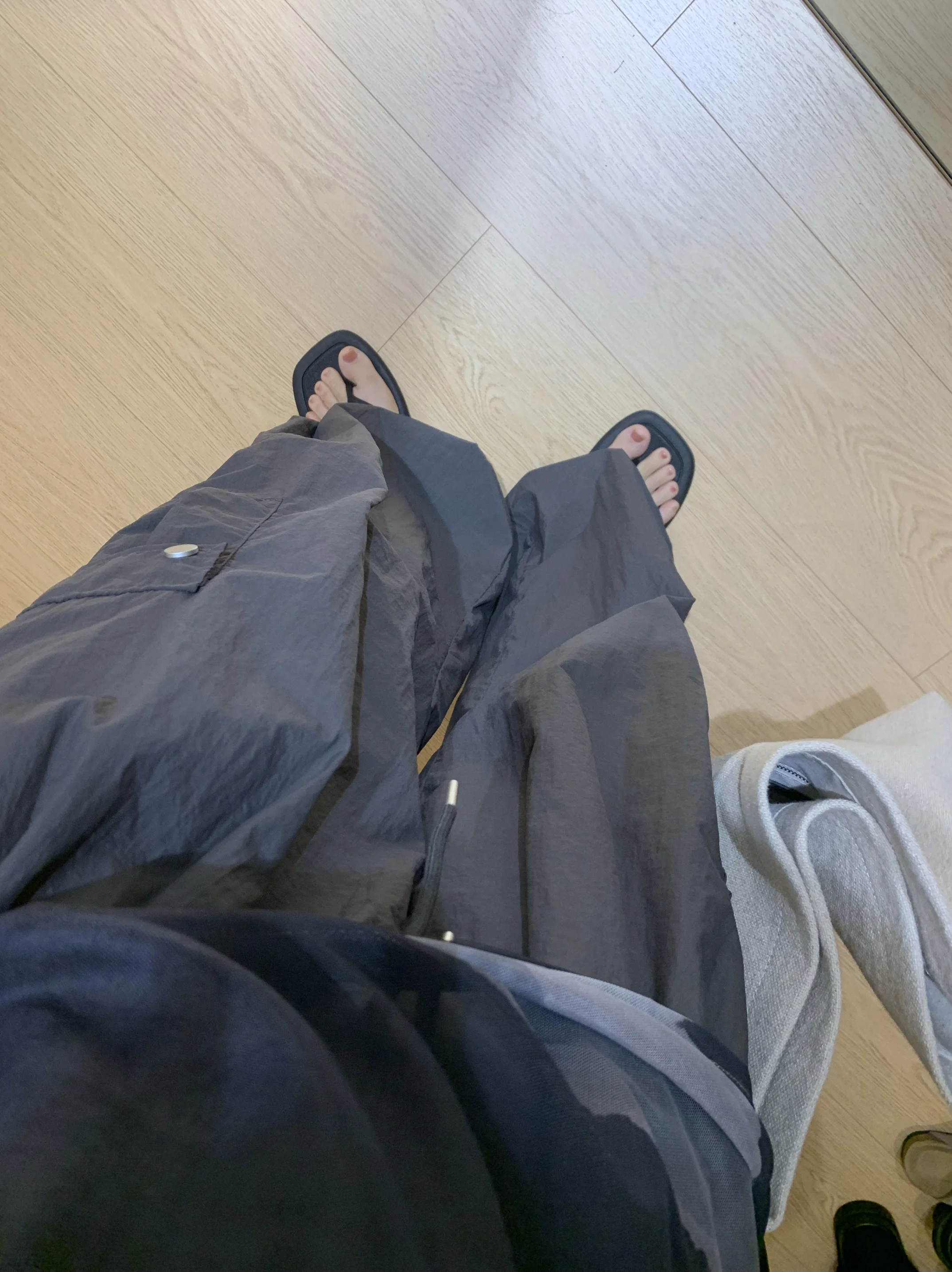 

MIHOUSE Retro Work Pants Women's Summer Loose Wide Leg Casual Pants Adjustable Cuff High Waist Straight Leg Long Pants