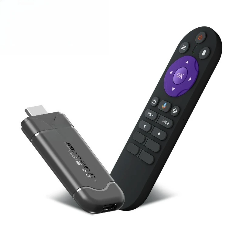 عصا تلفاز ذكية H3 4k Max 2GB 8GB All-Winner H313 عالية السرعة لاسلكية 6 عصا تلفاز عن بعد بلوتوث صغيرة