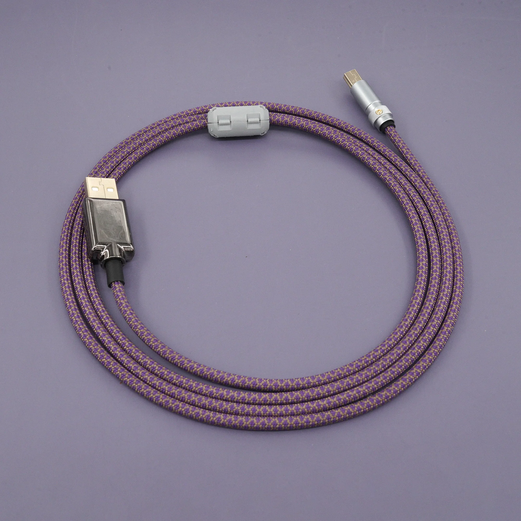GeekCable customized computer keyboard data cable Type-C braided wire Mini-USB interface straight 150cm